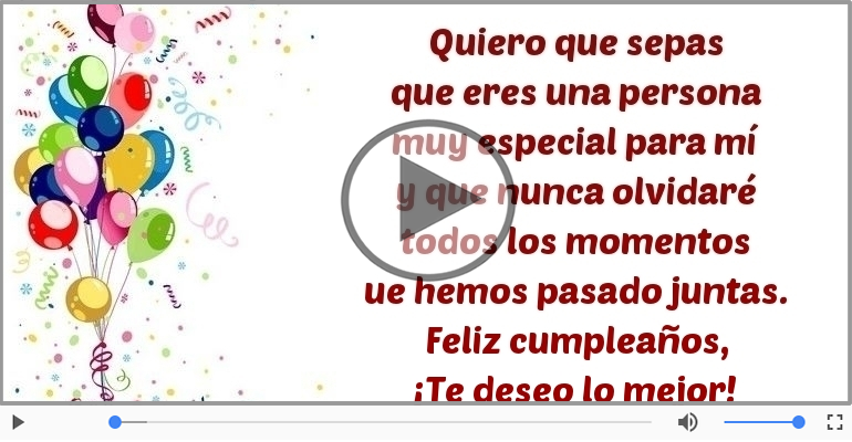 Feliz cumpleaños, ¡Te deseo lo mejor!