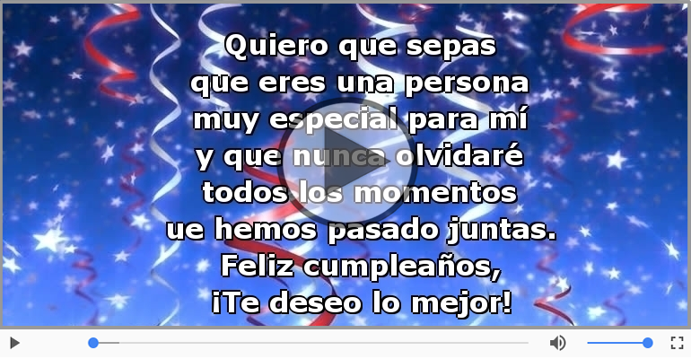 Feliz cumpleaños, ¡Te deseo lo mejor!