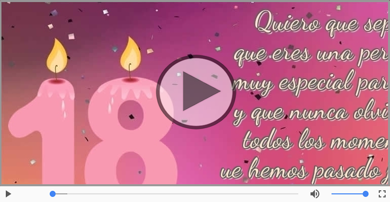 18 años - Feliz cumpleaños, ¡Te deseo lo mejor!