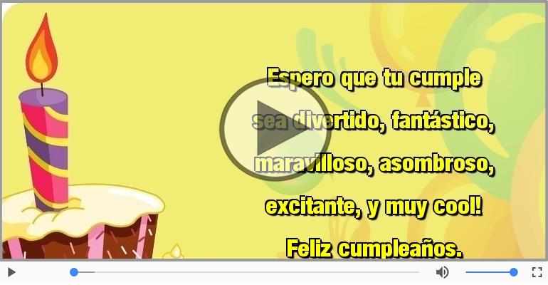 Feliz cumpleaños.