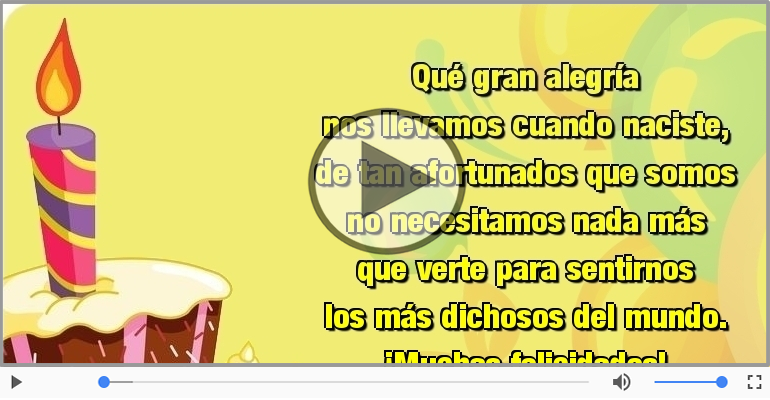 ¡Muchas felicidades!