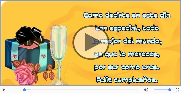 Feliz cumpleaños.
