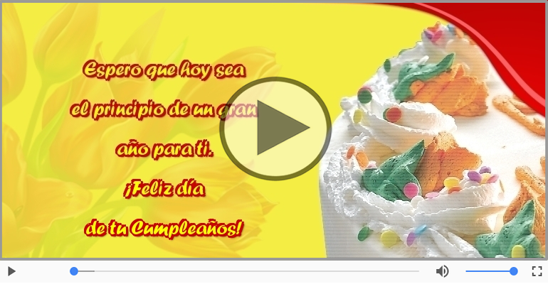 ¡Feliz día  de tu Cumpleaños!