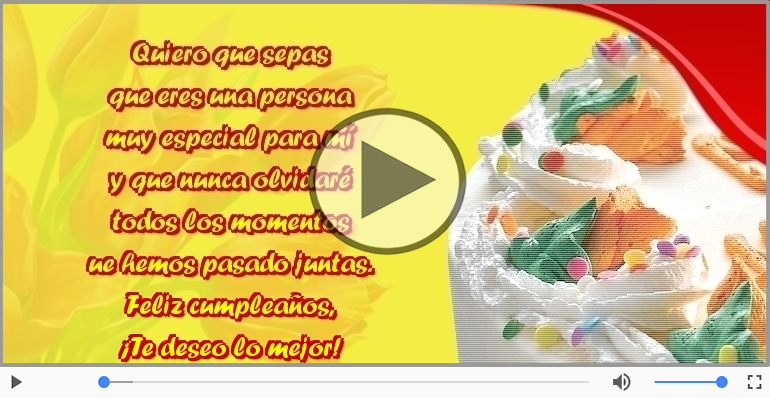 Feliz cumpleaños, ¡Te deseo lo mejor!