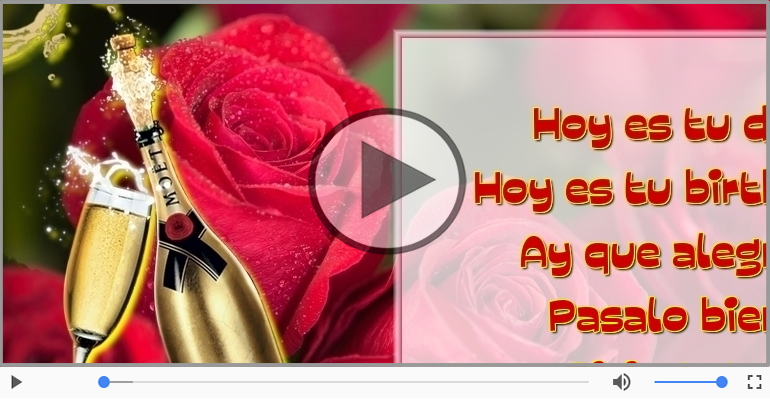 Hoy es tu birthday.
