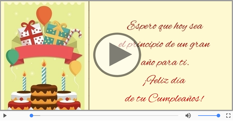 ¡Feliz día  de tu Cumpleaños!