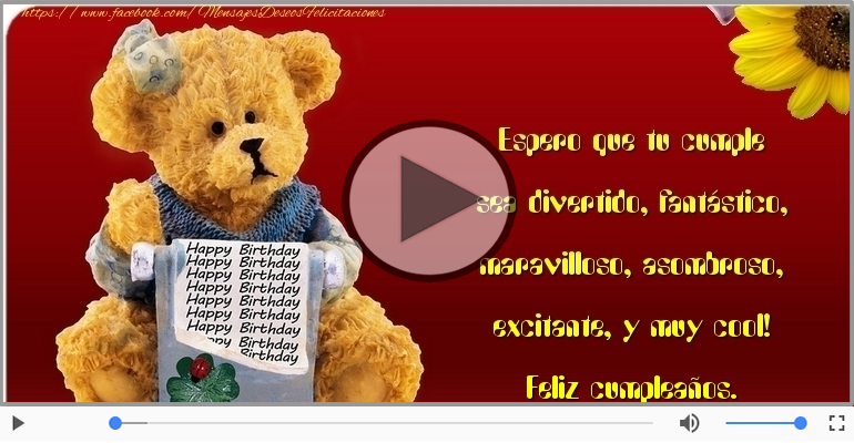 Feliz cumpleaños.