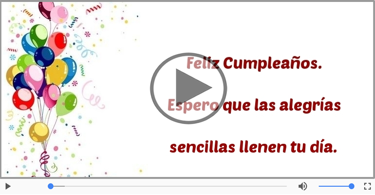 Feliz Cumpleaños.