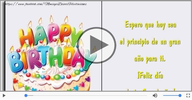 ¡Feliz día  de tu Cumpleaños!