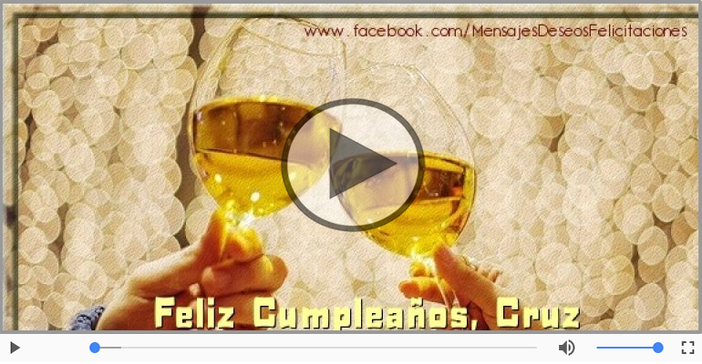 ¡Feliz Cumpleaños Cruz!