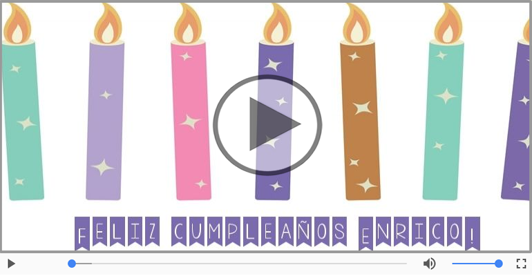¡Feliz Cumpleaños Enrico! Happy Birthday Enrico!