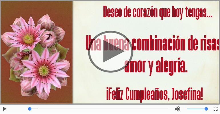 Cumpleaños Feliz para Josefina!