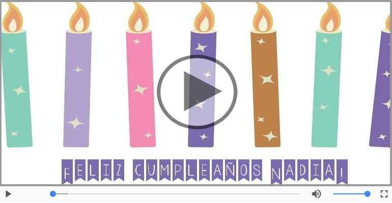 ¡Feliz Cumpleaños Nadia!