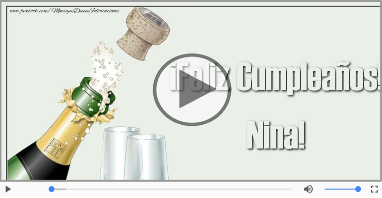 Cumpleaños Feliz para Nina!