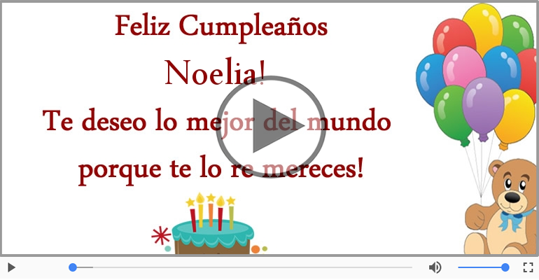 ¡Feliz Cumpleaños Noelia!