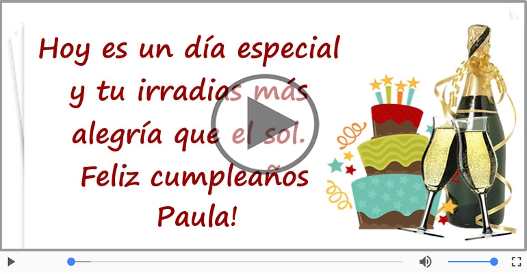 ¡Feliz Cumpleaños Paula!
