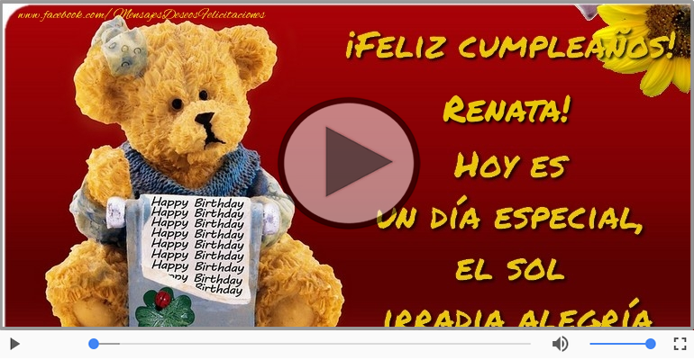 ¡Feliz Cumpleaños Renata! Happy Birthday Renata!