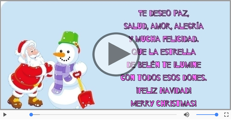 ¡Feliz Navidad! Merry Christmas!