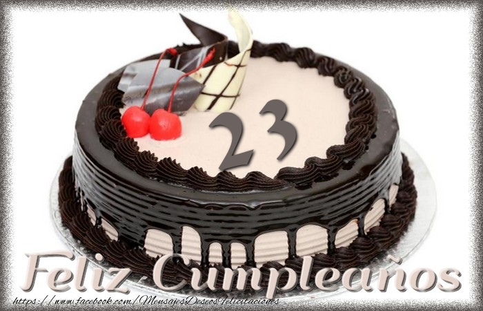 23 años Feliz Cumpleaños