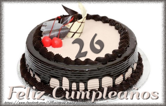 26 años Feliz Cumpleaños