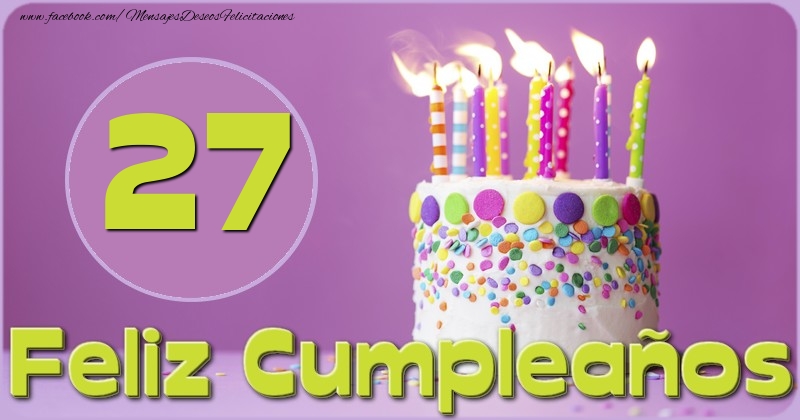Feliz Cumpleaños 27 años