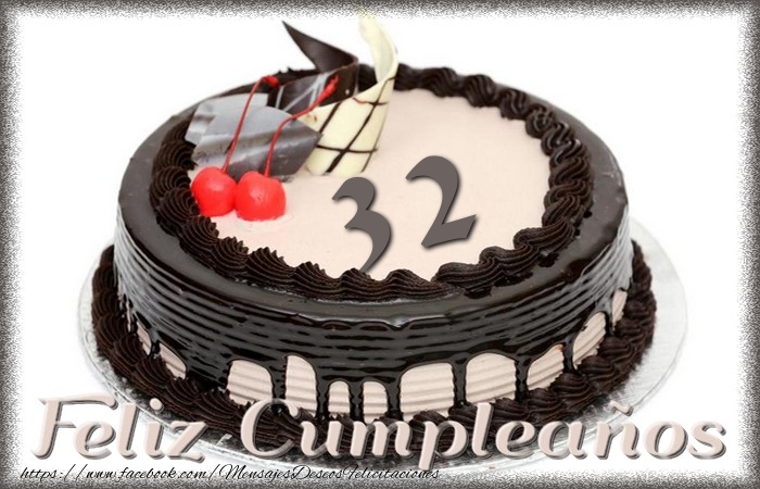 32 años Feliz Cumpleaños