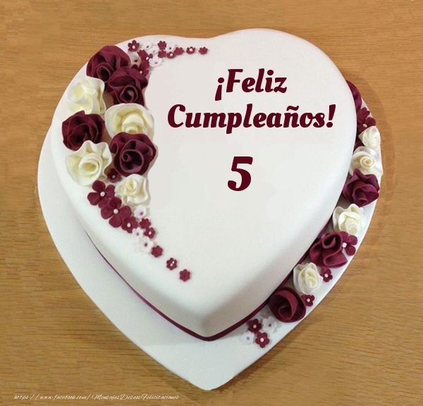 Feliz Cumpleaños! - Tarta 5 años - mensajesdeseosfelicitaciones.com