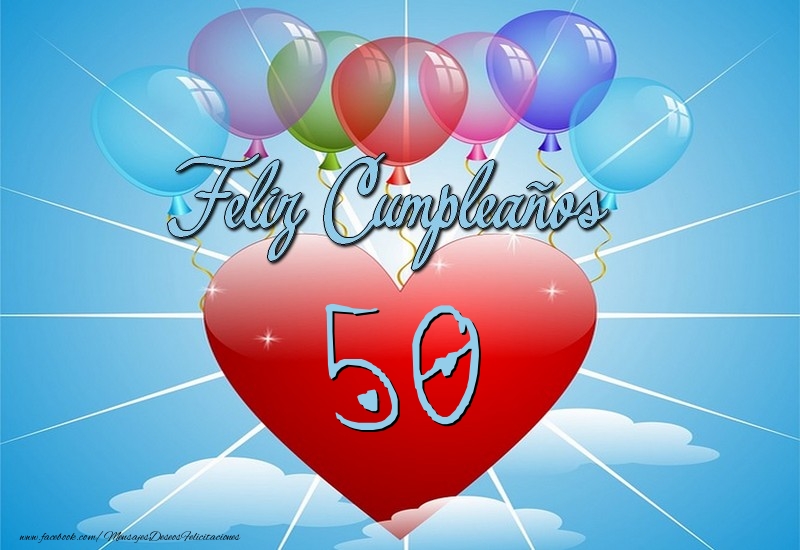50 años, Feliz Cumpleaños