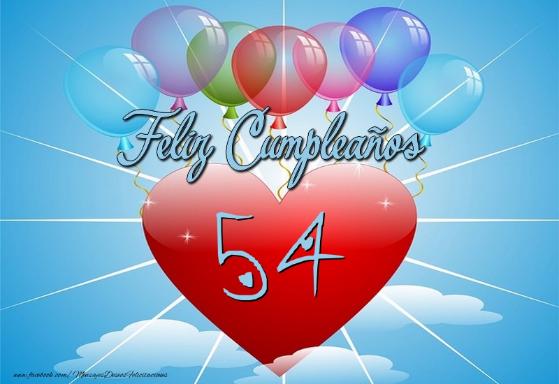 54 años, Feliz Cumpleaños