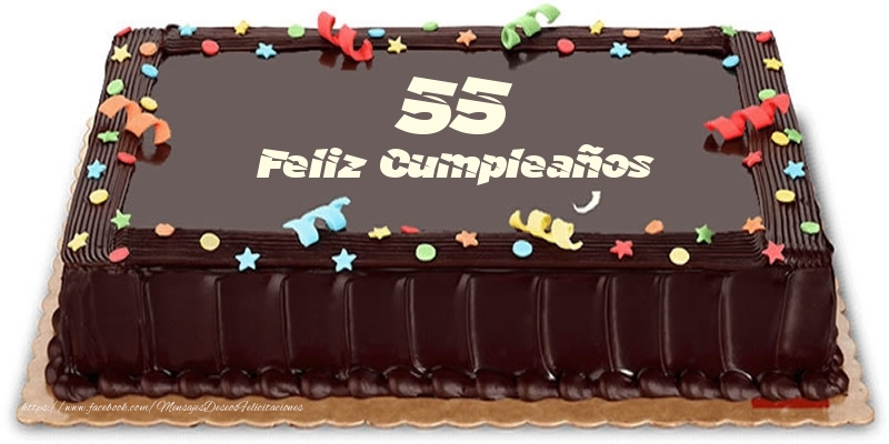 Tarta 55 años Feliz Compleaños