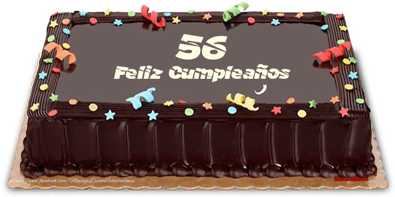Tarta 56 años Feliz Compleaños
