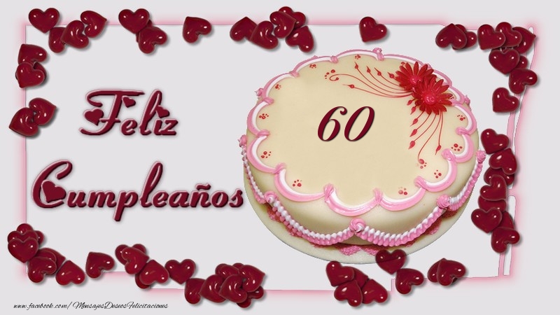 60 años Feliz Cumpleaños