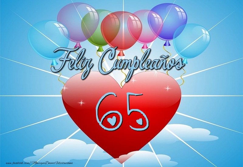 65 años, Feliz Cumpleaños
