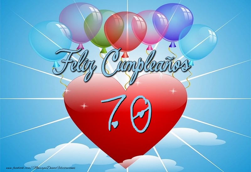70 años, Feliz Cumpleaños