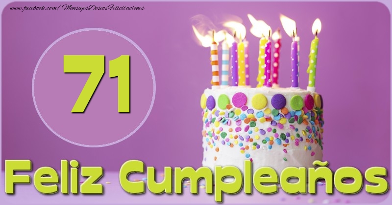 Feliz Cumpleaños 71 años