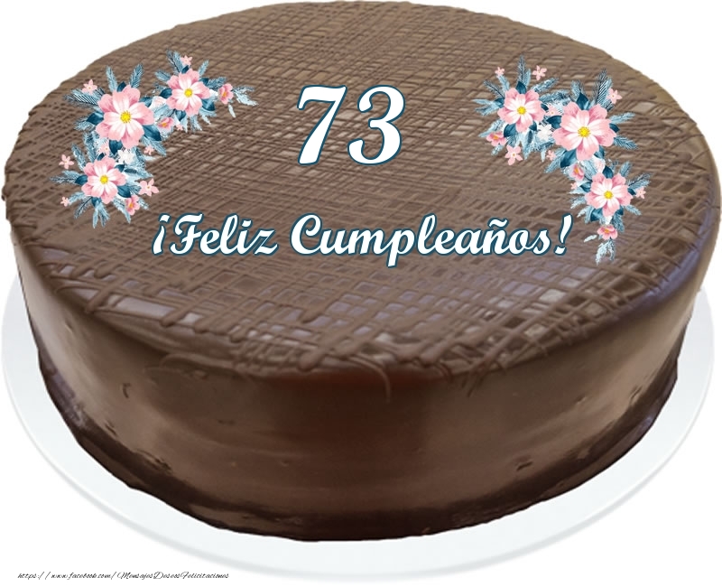 73 años ¡Feliz Cumpleaños! - Tarta
