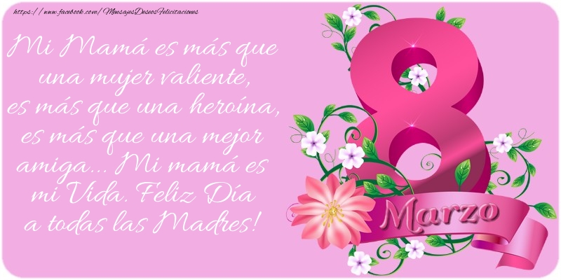 Felicitaciones para el día de la mujer - Feliz Día a todas las Madres! - mensajesdeseosfelicitaciones.com