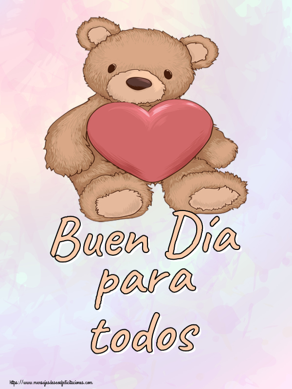 Buenas Tardes Buen Día para todos ~ Teddy con corazón