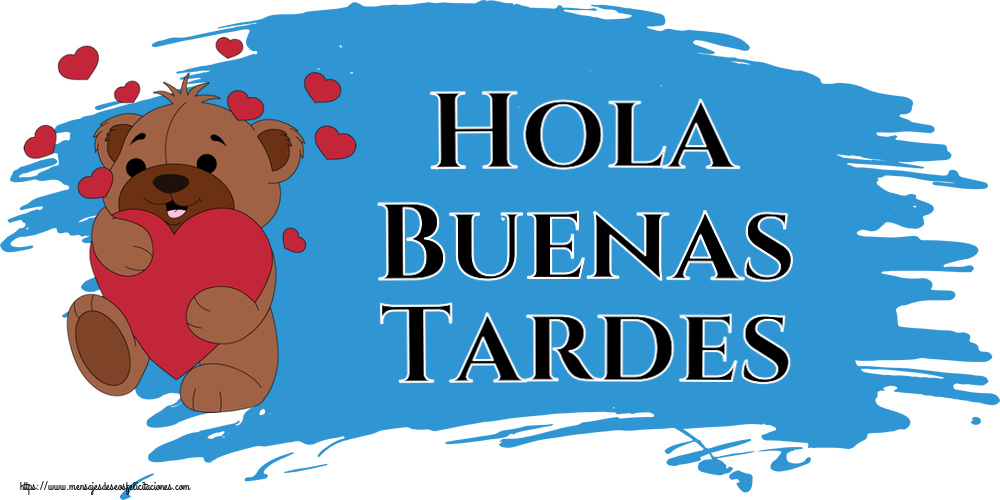 Hola Buenas Tardes ~ lindo oso con corazones