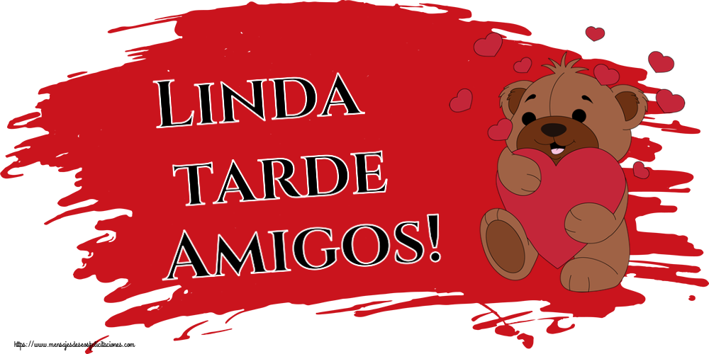 Buenas Tardes Linda tarde Amigos! ~ lindo oso con corazones