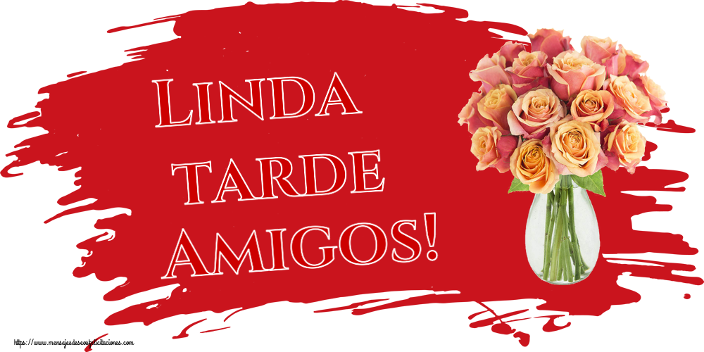 Buenas Tardes Linda tarde Amigos! ~ jarrón con hermosas rosas
