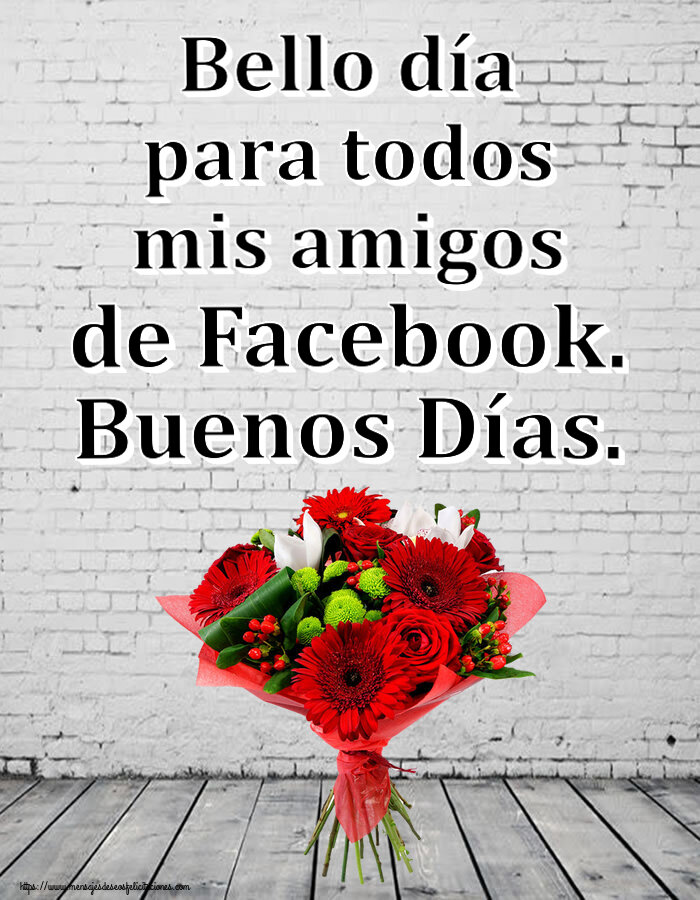 Buenas Tardes Bello día para todos mis amigos de Facebook. Buenos Días. ~ ramo de gerberas