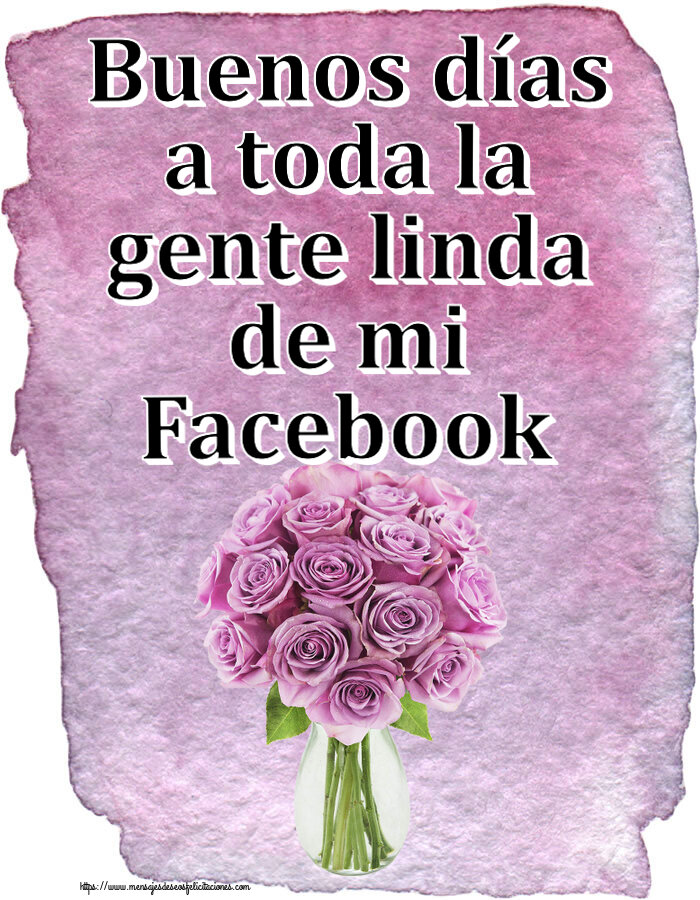 Felicitaciones de buenas tardes - Buenos días a toda la gente linda de mi Facebook ~ rosas moradas en macetas - mensajesdeseosfelicitaciones.com