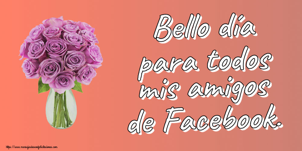 Felicitaciones de buenas tardes - Bello día para todos mis amigos de Facebook. ~ rosas moradas en macetas - mensajesdeseosfelicitaciones.com