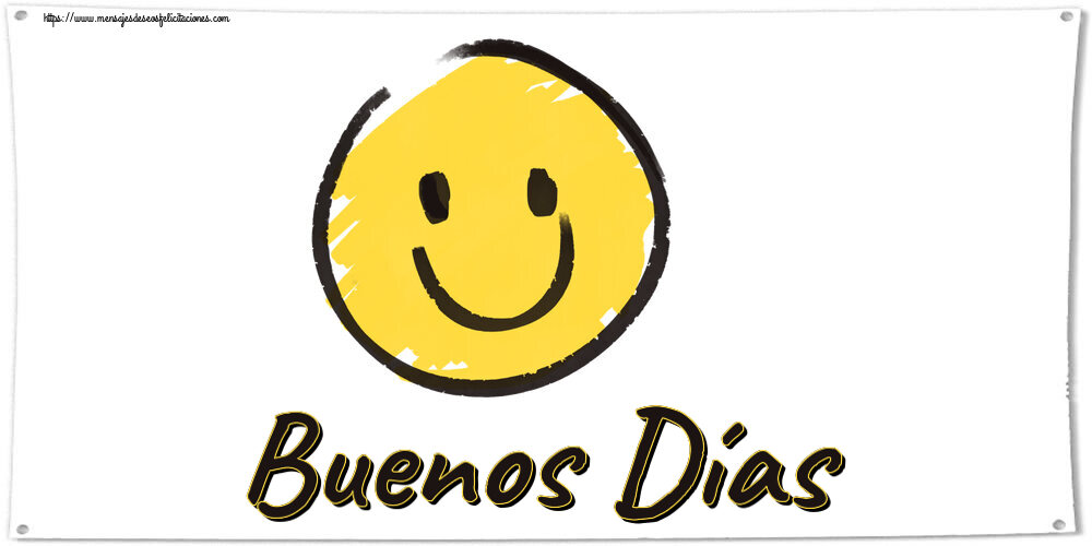 Felicitaciones de buenas tardes - Buenos Días ~ emoticono de sonrisa - mensajesdeseosfelicitaciones.com