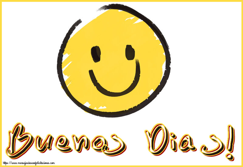 Felicitaciones de buenos días - Buenos Dias! ~ emoticono de sonrisa - mensajesdeseosfelicitaciones.com