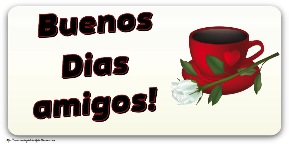 Buenos Días Buenos Dias amigos! ~ café y una rosa blanca