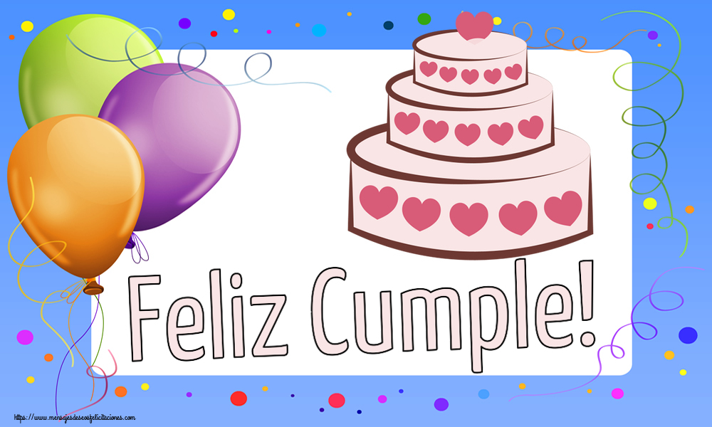 Cumpleaños Feliz Cumple! ~ tarta con corazones