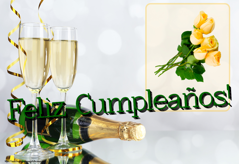 Felicitaciones de cumpleaños - Feliz Cumpleaños! ~ siete rosas amarillas - mensajesdeseosfelicitaciones.com