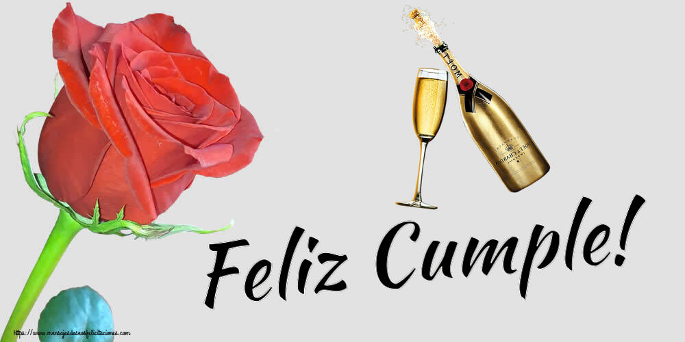 Cumpleaños Feliz Cumple! ~ copas con champagne